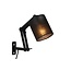 Schwarze Industrie- und Luxus-Wandlampe 12 cm E27