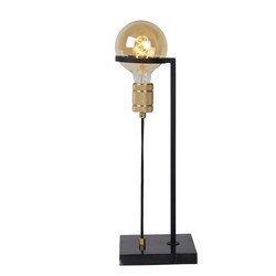 Simply stylish E27 black table lamp