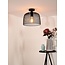 Black spherical vintage ceiling lamp 29.5 cm E27