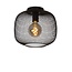 Kugelförmige schwarze Vintage-Deckenlampe 30 cm E27