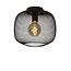 Spherical black vintage ceiling lamp 30 cm E27