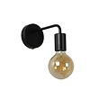 Applique simple E27 noir