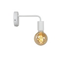 Eenvoudig wit wandlamp E27