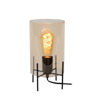 Slim tubular table lamp 15.5 cm E27 amber