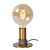 Particularly simple matte gold/brass table lamp 10 cm E27