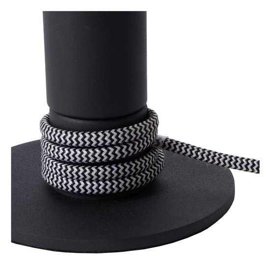 Lampe à poser noire particulièrement simple 10 cm E27