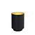 lampe de table moderne et simple noire 12 cm E14