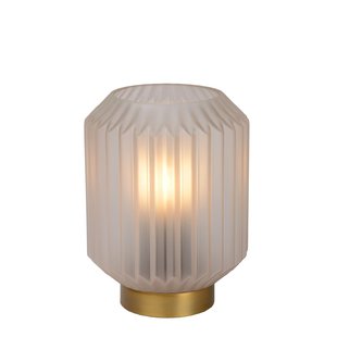 Lampe de table blanche nostalgique et élégante 13 cm E14