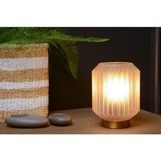 Lámpara de mesa blanca nostálgica y estilosa 13 cm E14