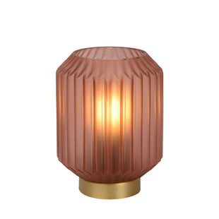 Lámpara de mesa rosa nostálgica y estilosa 13 cm E14