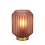 Roze nostalgische en stijlvolle tafellamp 13 cm E14