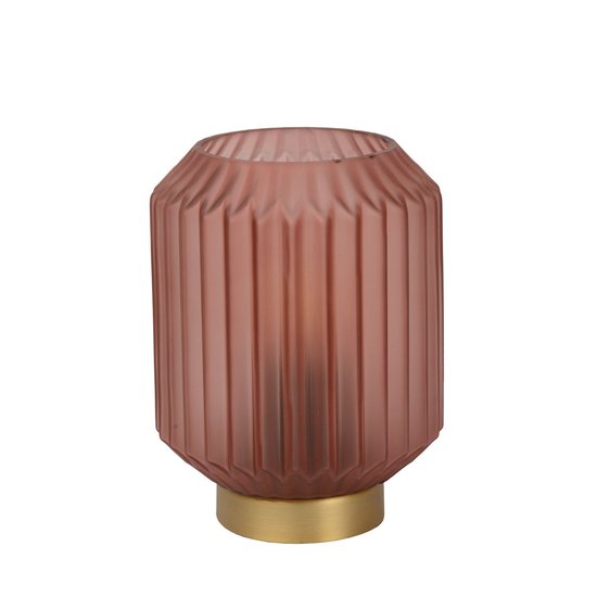 Lampe à poser rose nostalgique et stylée 13 cm E14