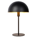 Lampe à poser noire avec une touche de rétro et une touche de moderne 25 cm E14