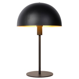 Lampe à poser noire avec une touche de rétro et une touche de moderne 25 cm E14