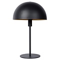 Lampe à poser noire avec une touche de rétro et une touche de moderne 25 cm E14