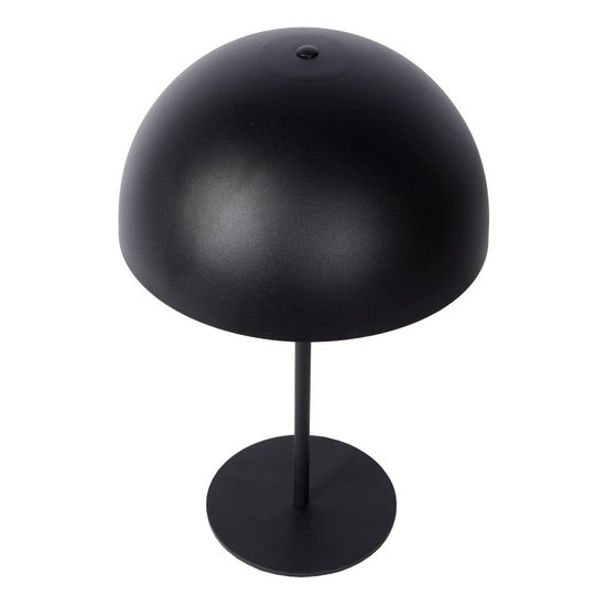 Lampe à poser noire avec une touche de rétro et une touche de moderne 25 cm E14