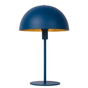 lampara de mesa azul con un toque retro y un toque moderno 25 cm E14
