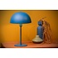lampara de mesa azul con un toque retro y un toque moderno 25 cm E14