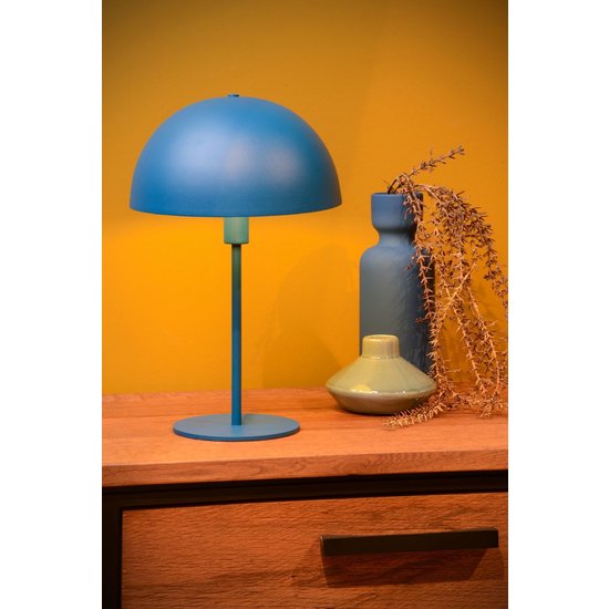 blue table lamp with a touch of retro and a touch of modern 25 cm E14
