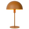 Lámpara de mesa amarillo ocre con un toque retro y un toque moderno 25 cm E14