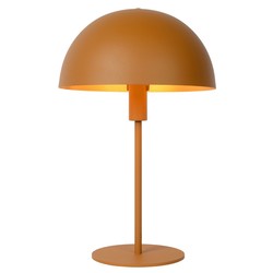 Ockergelbe Tischlampe mit einem Hauch von Retro und einem Hauch von Moderne 25 cm E14