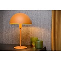 Lámpara de mesa amarillo ocre con un toque retro y un toque moderno 25 cm E14