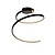 Schöne spiralförmige schwarze Deckenlampe 46 cm 24W 3000K 3StepDim