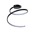 Mooi spiraalvormig zwart plafondlamp 46 cm 24W 3000K 3StepDim