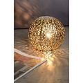 Gracefully spherical elegant table lamp 14.5 cm G9 silver