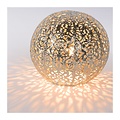 Gracefully spherical elegant table lamp 14.5 cm G9 silver