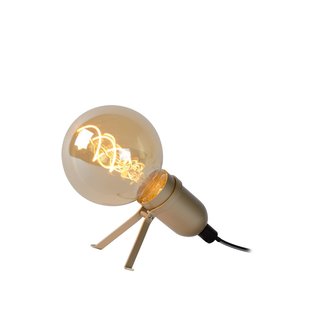 Lampe à poser simplement mignonne LED E27 5W 2200K or mat/laiton