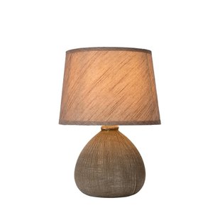 Brown rural and simple table lamp 18 cm E14