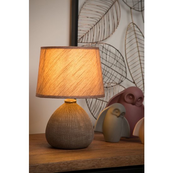 Lampe à poser rustique et simple marron 18 cm E14