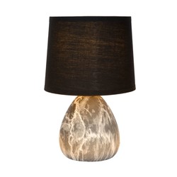 Elegant and timeless black table lamp 16 cm E14