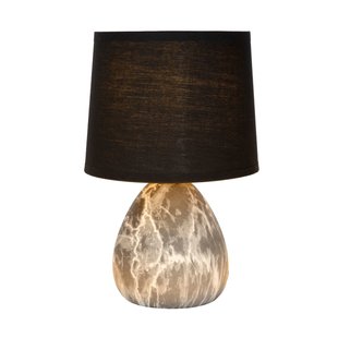 Elegante y atemporal lámpara de mesa negra 16 cm E14