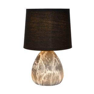 Lampe à poser noire élégante et intemporelle 16 cm E14