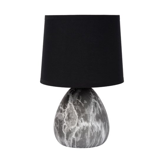 Lampe à poser noire élégante et intemporelle 16 cm E14