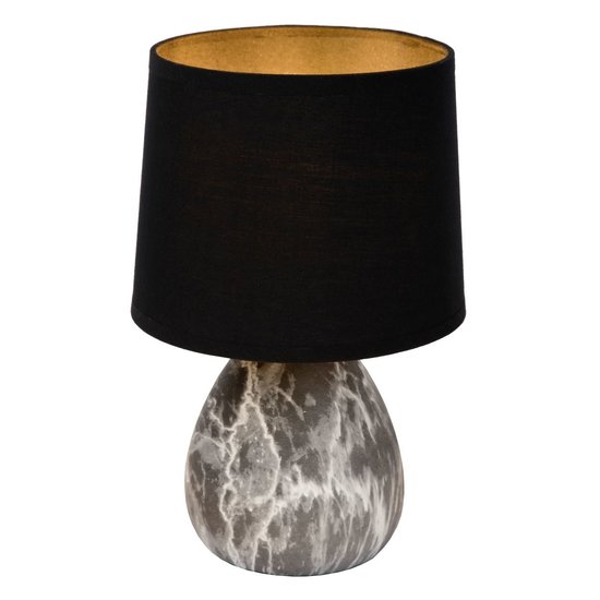 Lampe à poser noire élégante et intemporelle 16 cm E14