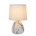 Elegant and timeless white table lamp 16 cm E14