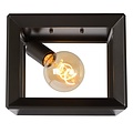 Industrial cube gray metal ceiling lamp E27