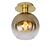 Warm retro matt gold/brass ceiling lamp E27