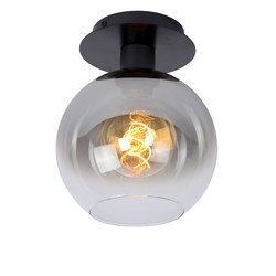 Warme schwarze Retro-Deckenlampe E27