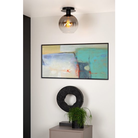 Plafón retro negro cálido E27