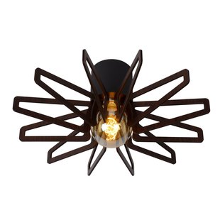 Scandinavian and modern black ceiling lamp 45 cm E27