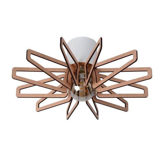 Weiße skandinavische und moderne Deckenlampe 45 cm E27