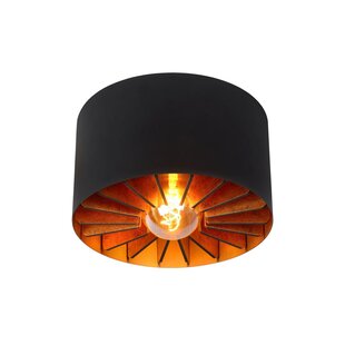 Black modern Scandinavian ceiling lamp 30 cm E27