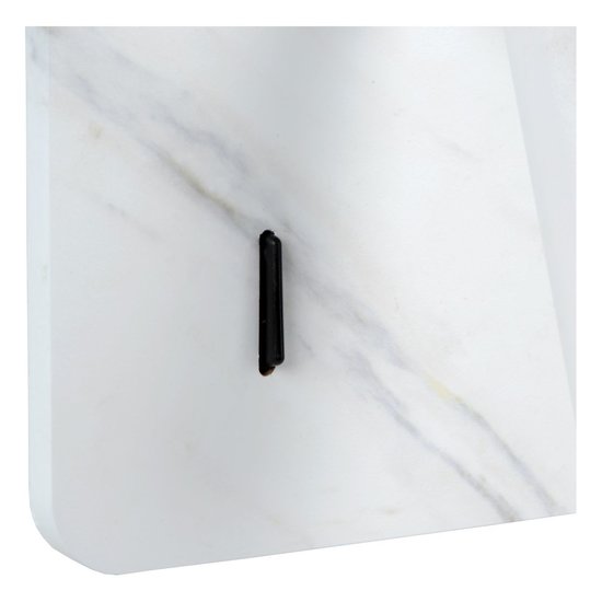 Sleek, simple white bedside lamp LED 4W 3000K USB