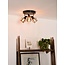 Black vintage ceiling spot modern look 36 cm 3xE14