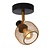 Wall spot rotatable and retro look matt gold/brass E14