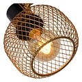 Wandspot drehbar und Retro-Look matt gold/messing E14